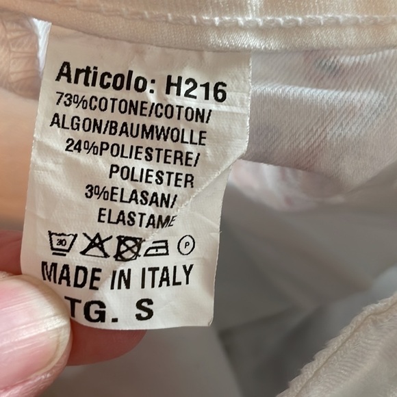 Gigi Moda Made in Italy Viviana Small Flower Print Jeans Size Small - Picture 6 of 6